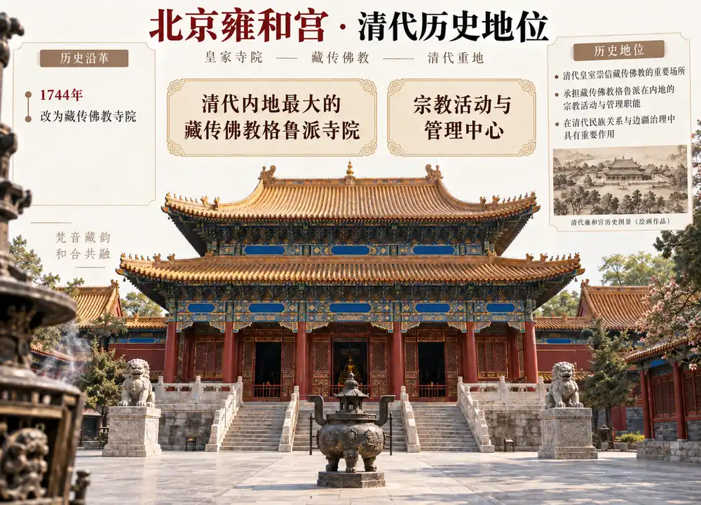 北京雍和宫清代历史地位考点图(导游学霸·科四北京)