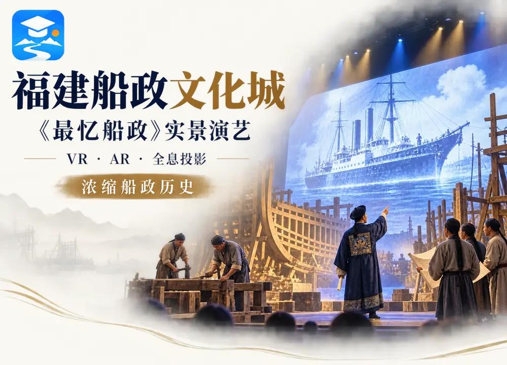 福建船政文化城最忆船政实景演艺考点图(导游学霸·科四福建)