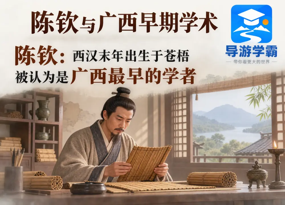 广西最早学者陈钦与西汉苍梧考点图（导游学霸·科四广西）
