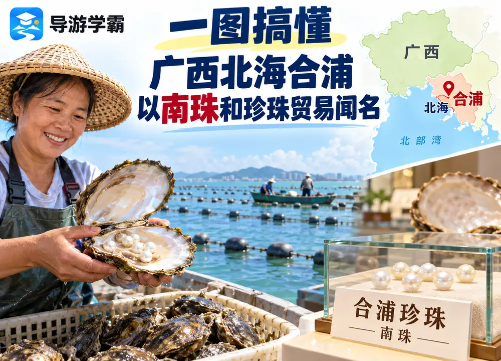 广西北海合浦南珠文化考点图(导游学霸·科四广西)