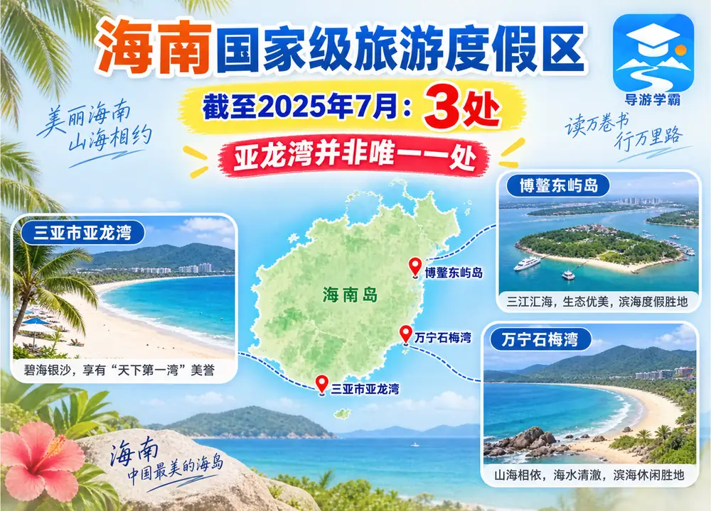 海南国家级度假区考点图(导游学霸·科四海南)