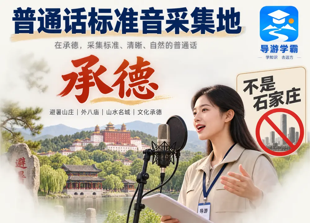 承德普通话标准音采集地辨析考点图（导游学霸·科四河北）