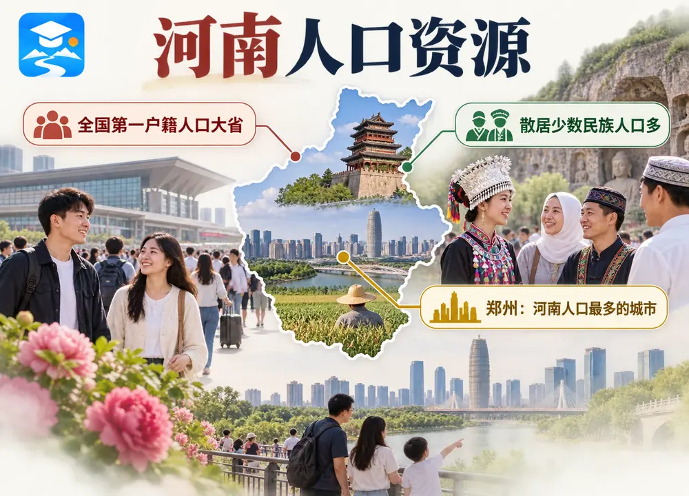 河南人口资源第一户籍大省郑州考点图（导游学霸·科四河南）