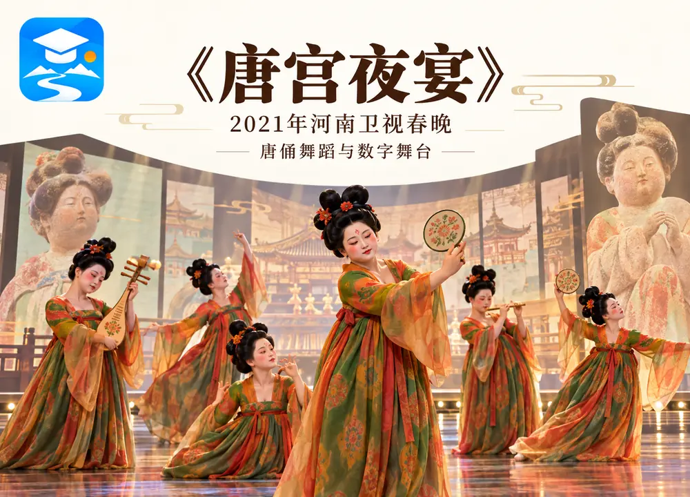 河南春晚唐宫夜宴破圈考点图(导游学霸·科四河南)