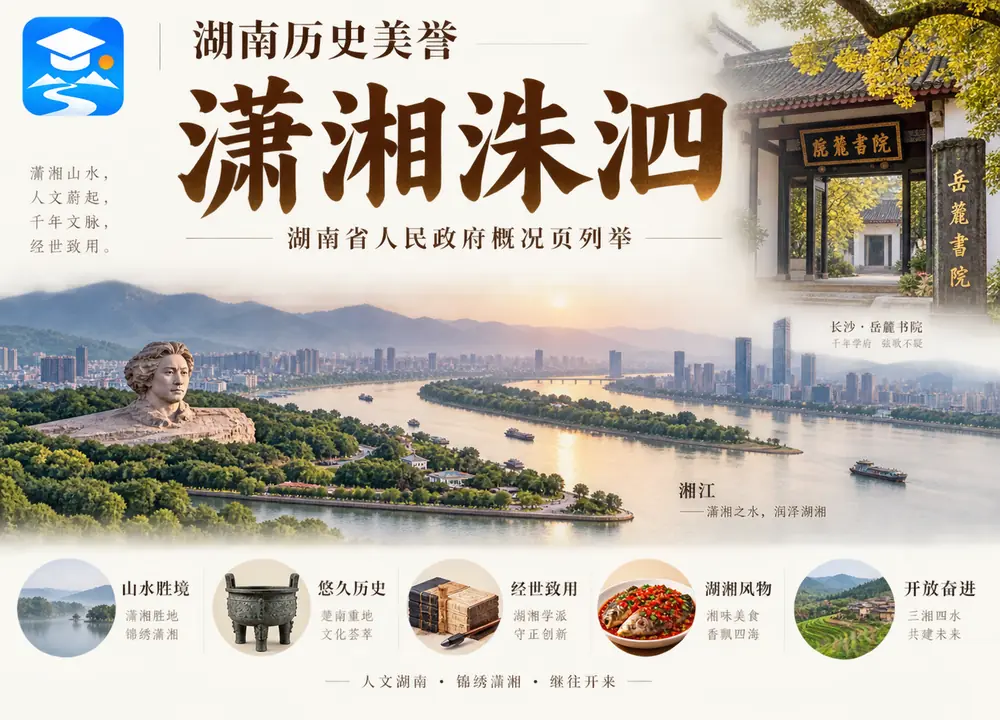 湖南历史美誉潇湘洙泗与岳麓书院考点图(导游学霸·科四湖南)