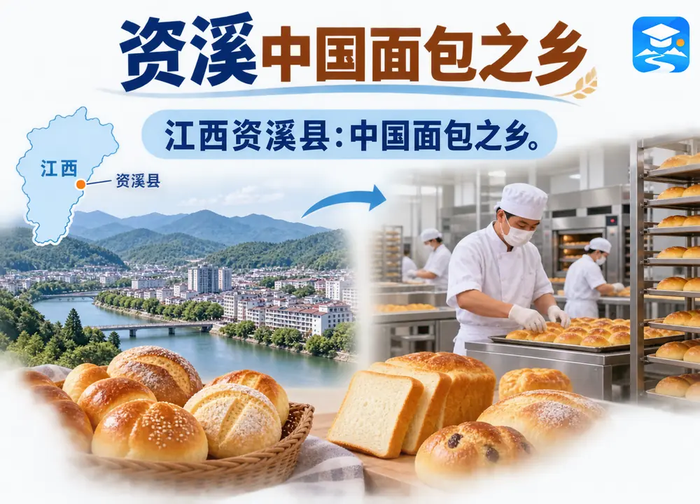 江西资溪县中国面包之乡考点图（导游学霸·科四江西）