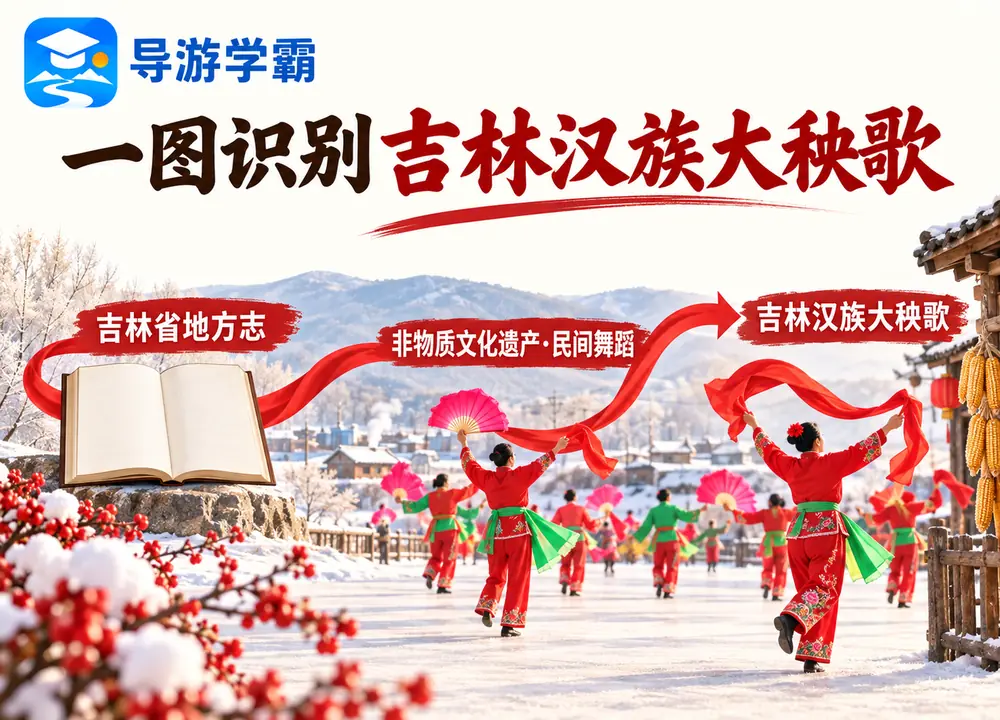 吉林汉族大秧歌民间舞蹈非遗名录考点图(导游学霸·科四吉林)