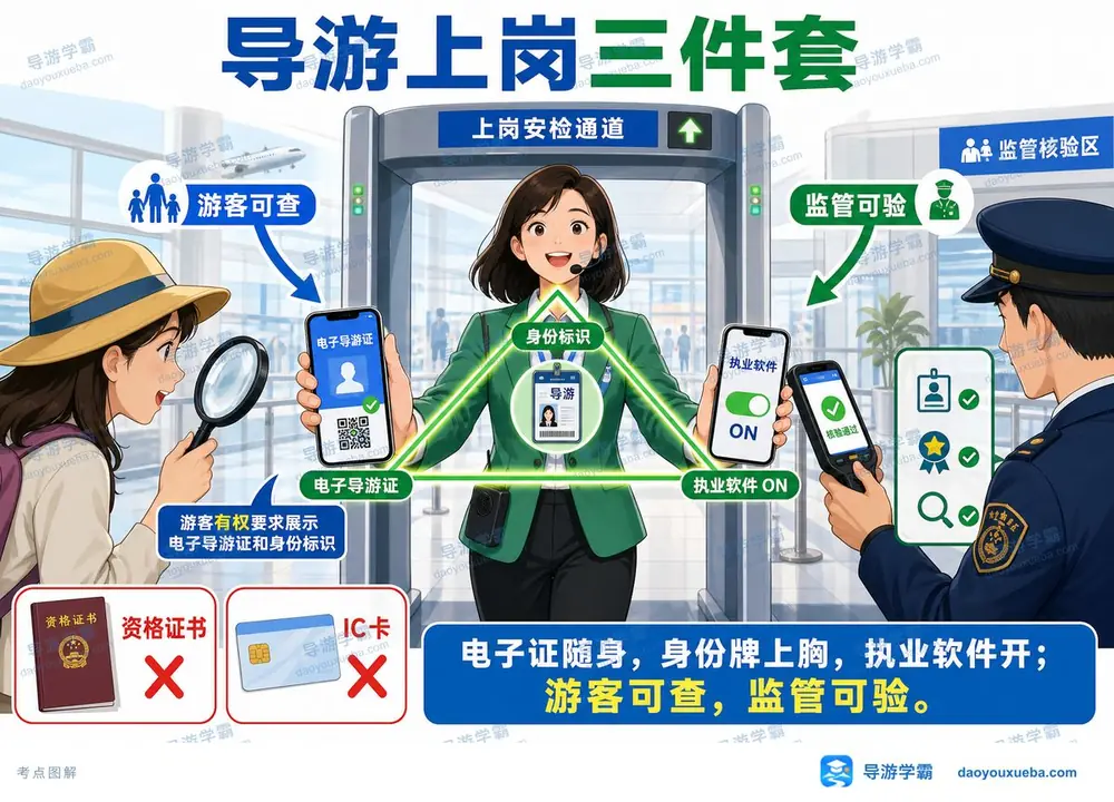 导游上岗三件套考点图(导游学霸·科一)