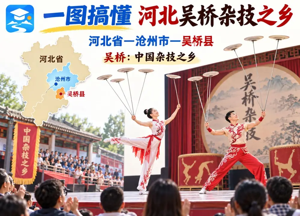 河北吴桥中国杂技之乡考点图（导游学霸·科三）