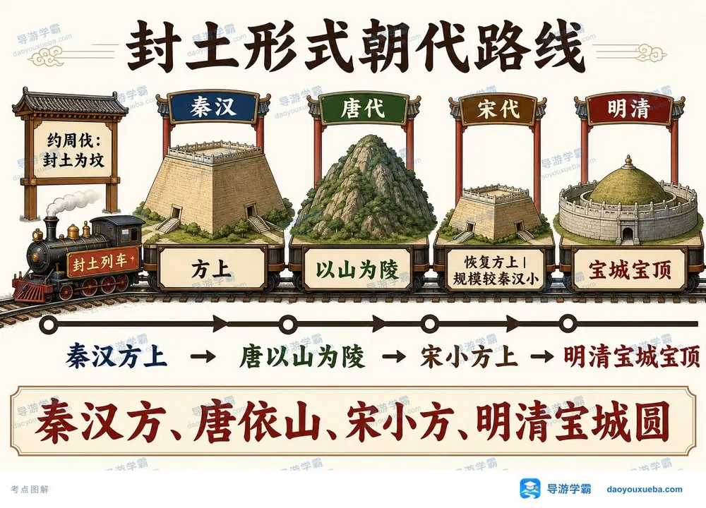 封土朝代路线考点图（导游学霸·科三）