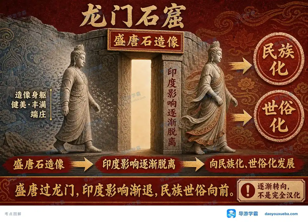龙门盛唐石造像考点图（导游学霸·科三）