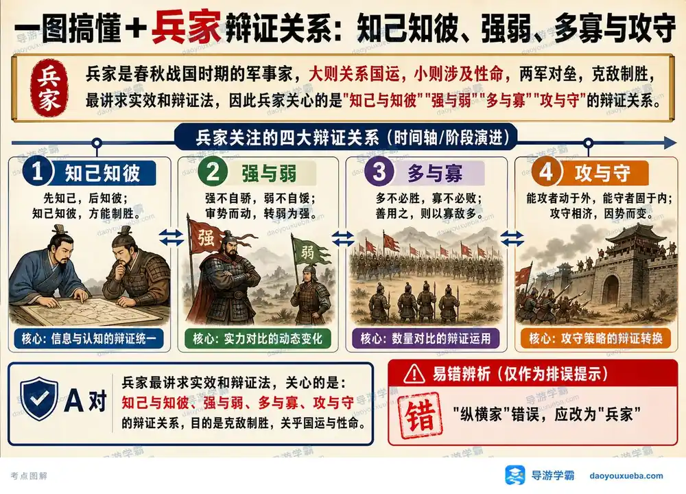 兵家四大辩证关系考点图解考点图（导游学霸·科三）