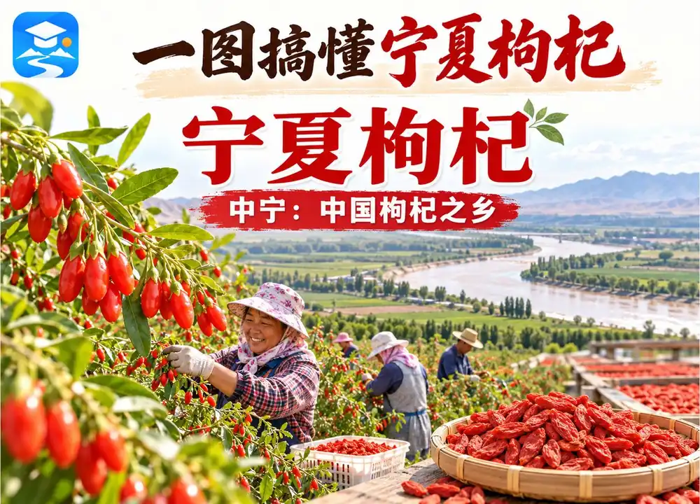 宁夏中宁中国枸杞之乡考点图(导游学霸·科三)