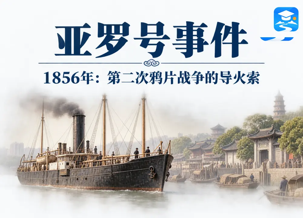 亚罗号事件与1856年考点图（导游学霸·科四地方导游基础知识）