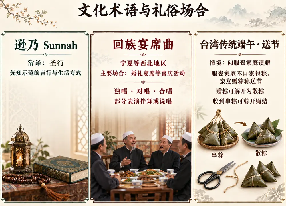 逊乃圣行宴席曲与台湾端午送节考点图(导游学霸·科四地方导游基础知识)