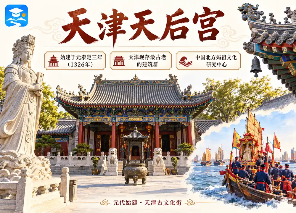 天津天后宫与妈祖文化考点图(导游学霸·科四地方导游基础知识)
