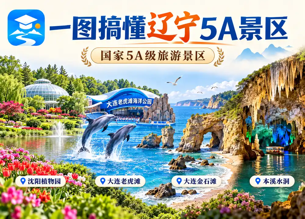 辽宁国家5A景区考点图（导游学霸·科四辽宁）