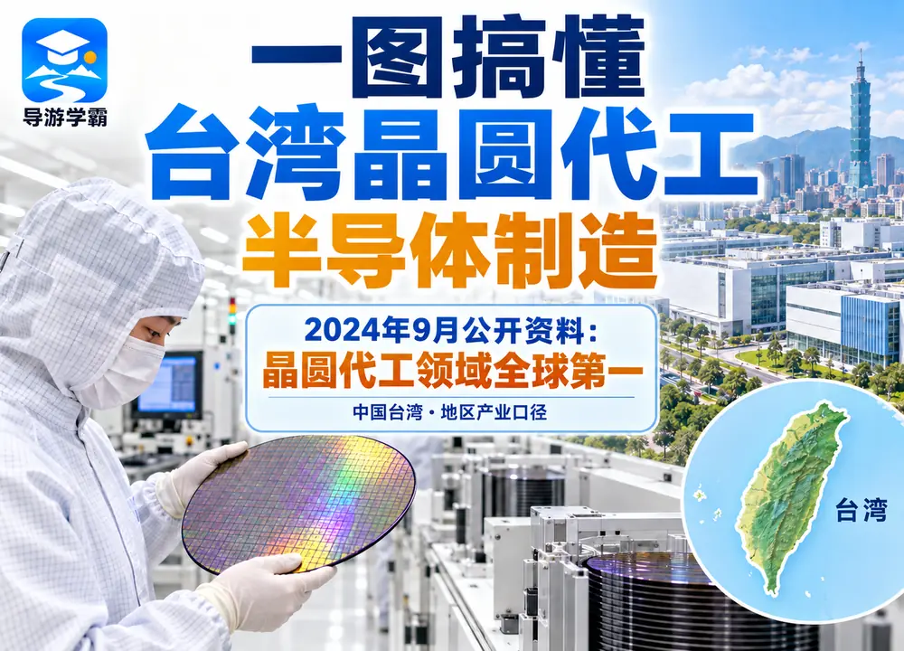 台湾晶圆代工半导体全球第一考点图(导游学霸·科四台湾)