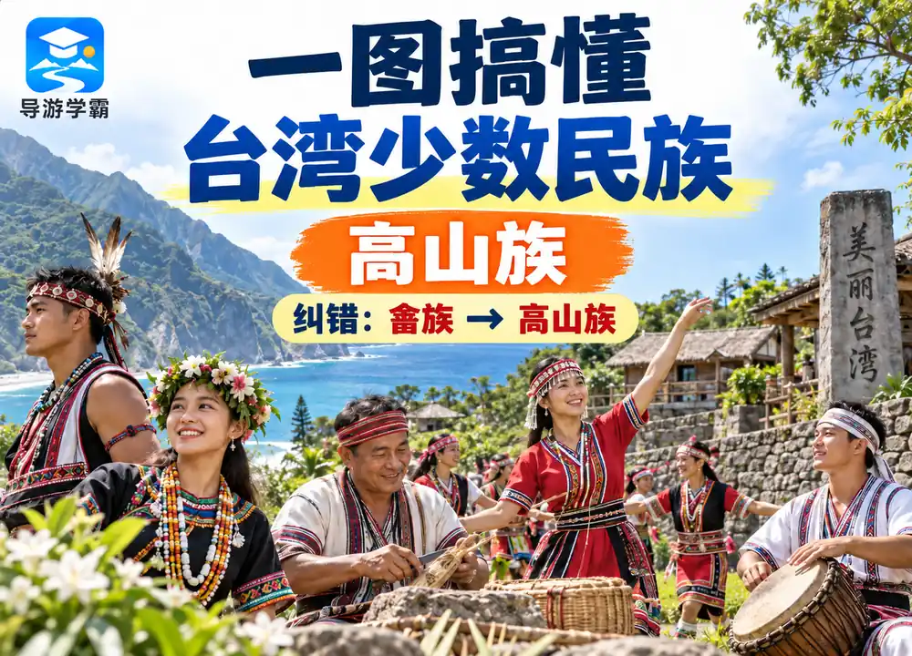 台湾少数民族高山族统称辨析考点图(导游学霸·科四台湾)